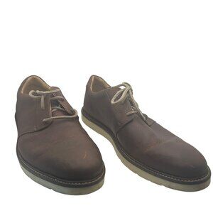 Clarks Brown Leather Casual Shoes With Lace-Up Design oxford office 13